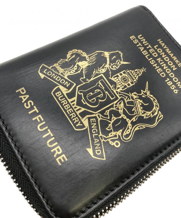 中古・古着通販】BURBERRY (バーバリー) Passport Leather Zip Wallet