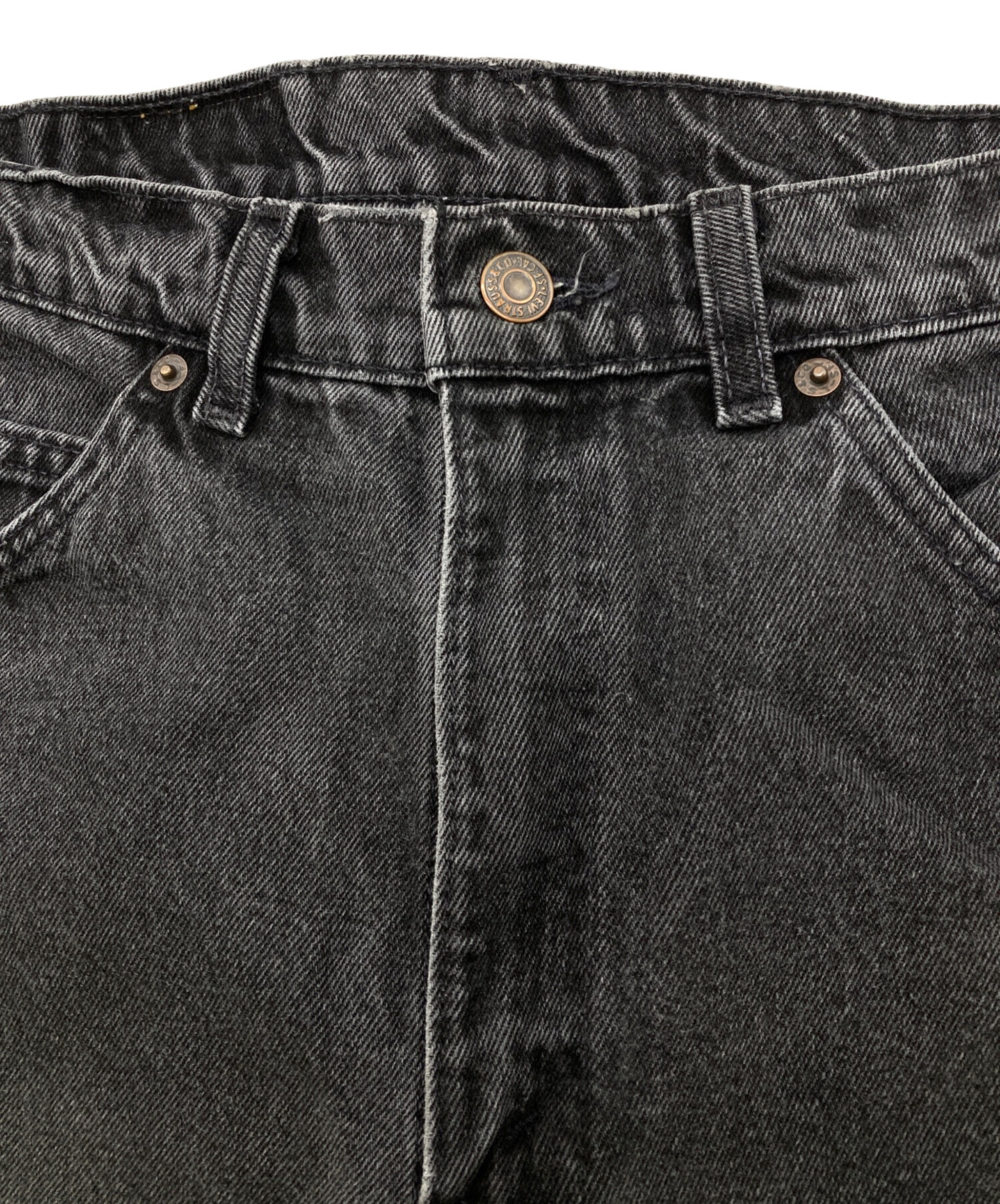 中古・古着通販】LEVI'S (リーバイス) ブラックデニムパンツ ブラック