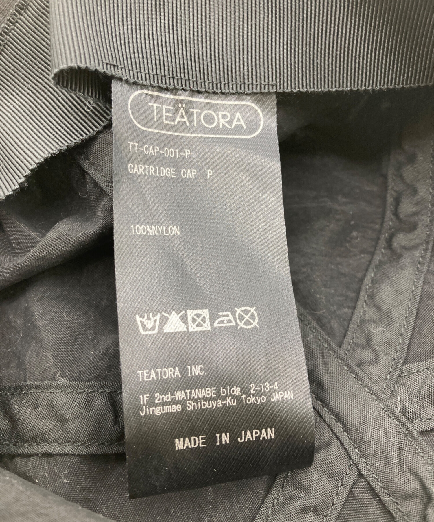 中古・古着通販】TEATORA (テアトラ) CARTRIDGE CAP ブラック