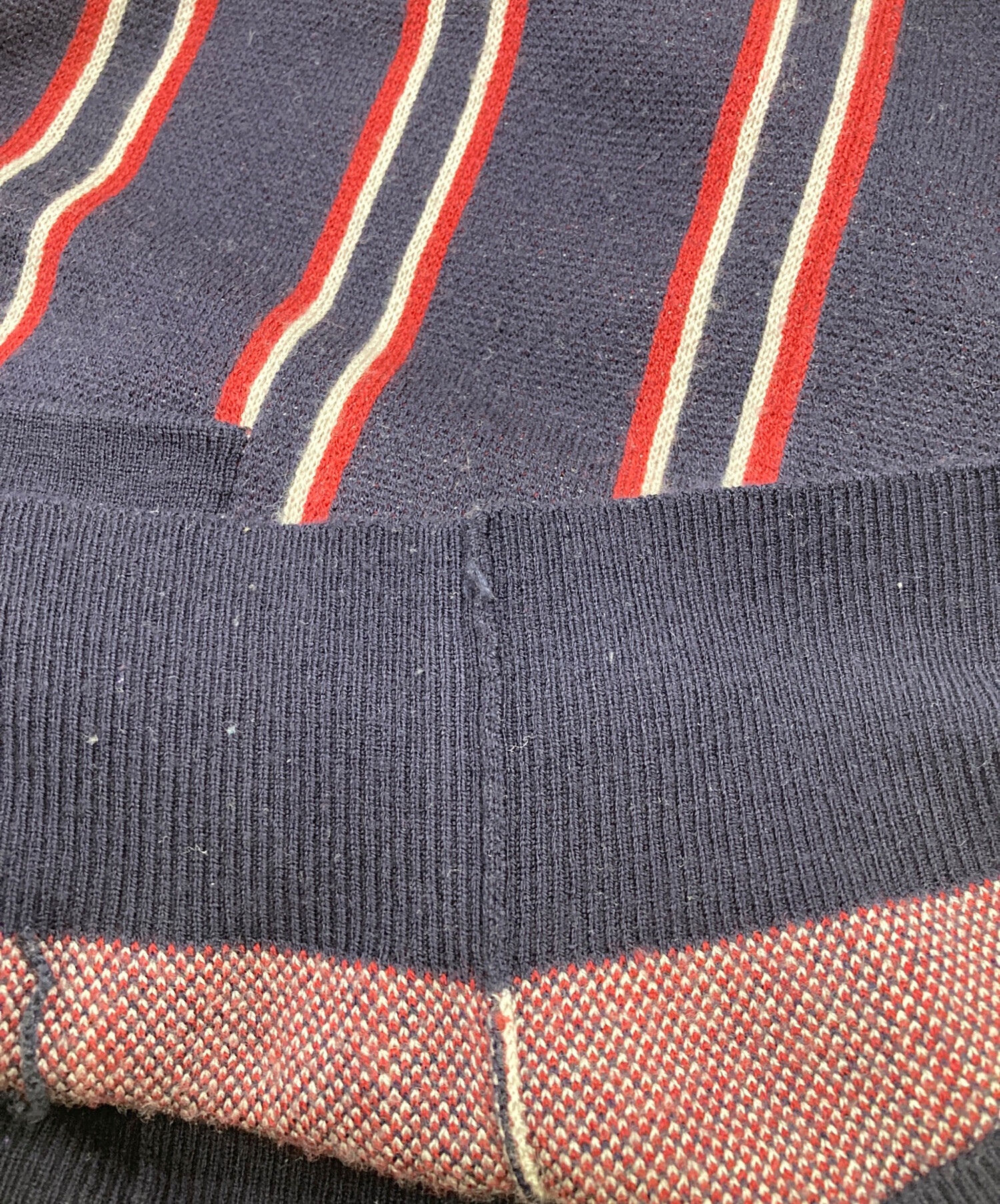 中古・古着通販】FRED PERRY (フレッドペリー) ストライプカーディガン
