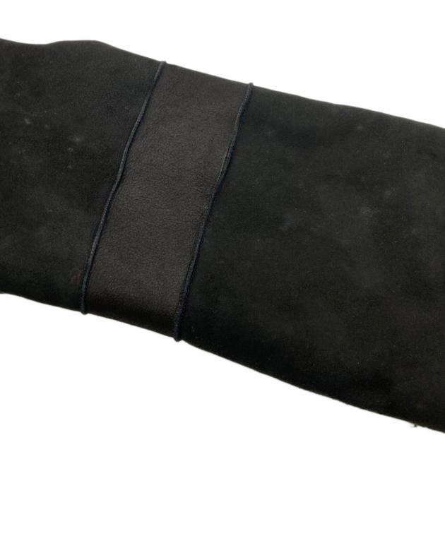 中古・古着通販】Les Copains (レコパン) レザー切替コート ブラック