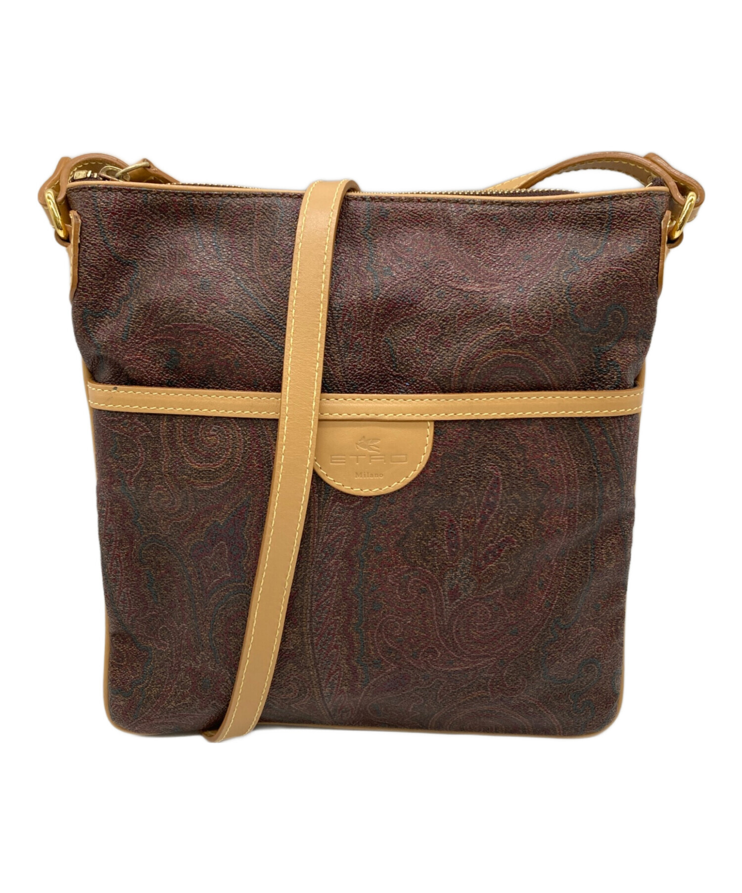 中古・古着通販】ETRO (エトロ) ショルダーバッグ ブラウン｜ブランド