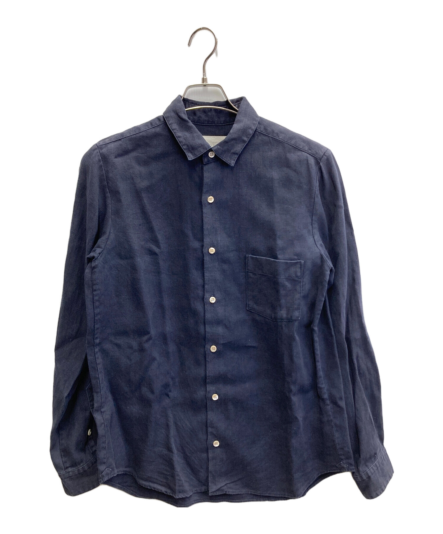 confect 25ss リネンチェック バンドカラービックシャツ 【公式通販】
