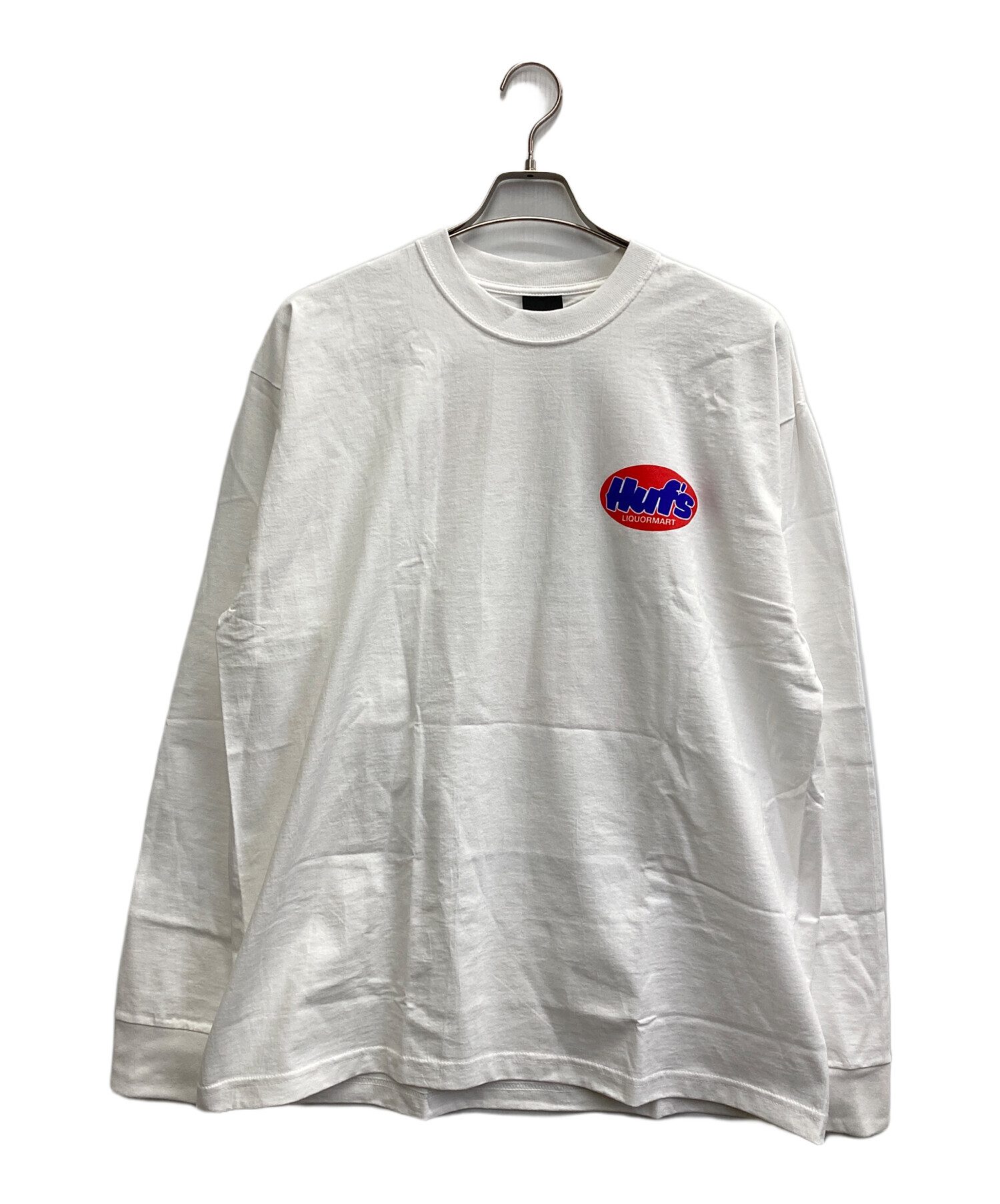 中古・古着通販】HUF (ハフ) LIQUORMART LS TEE ホワイト サイズ:XL 