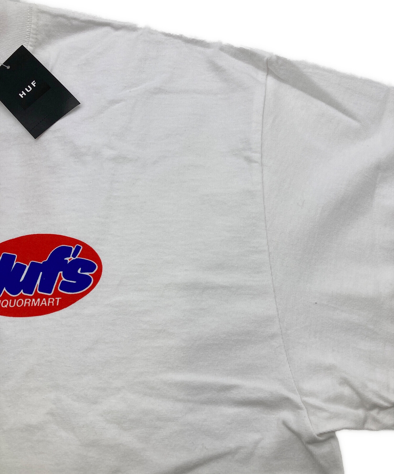 中古・古着通販】HUF (ハフ) LIQUORMART LS TEE ホワイト サイズ:XL 