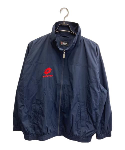 Lotto ナイロンジャケット XL 中古・古着通販】LOTTO (ロット) LOGO NYLON BLOUSON ネイビー サイズ