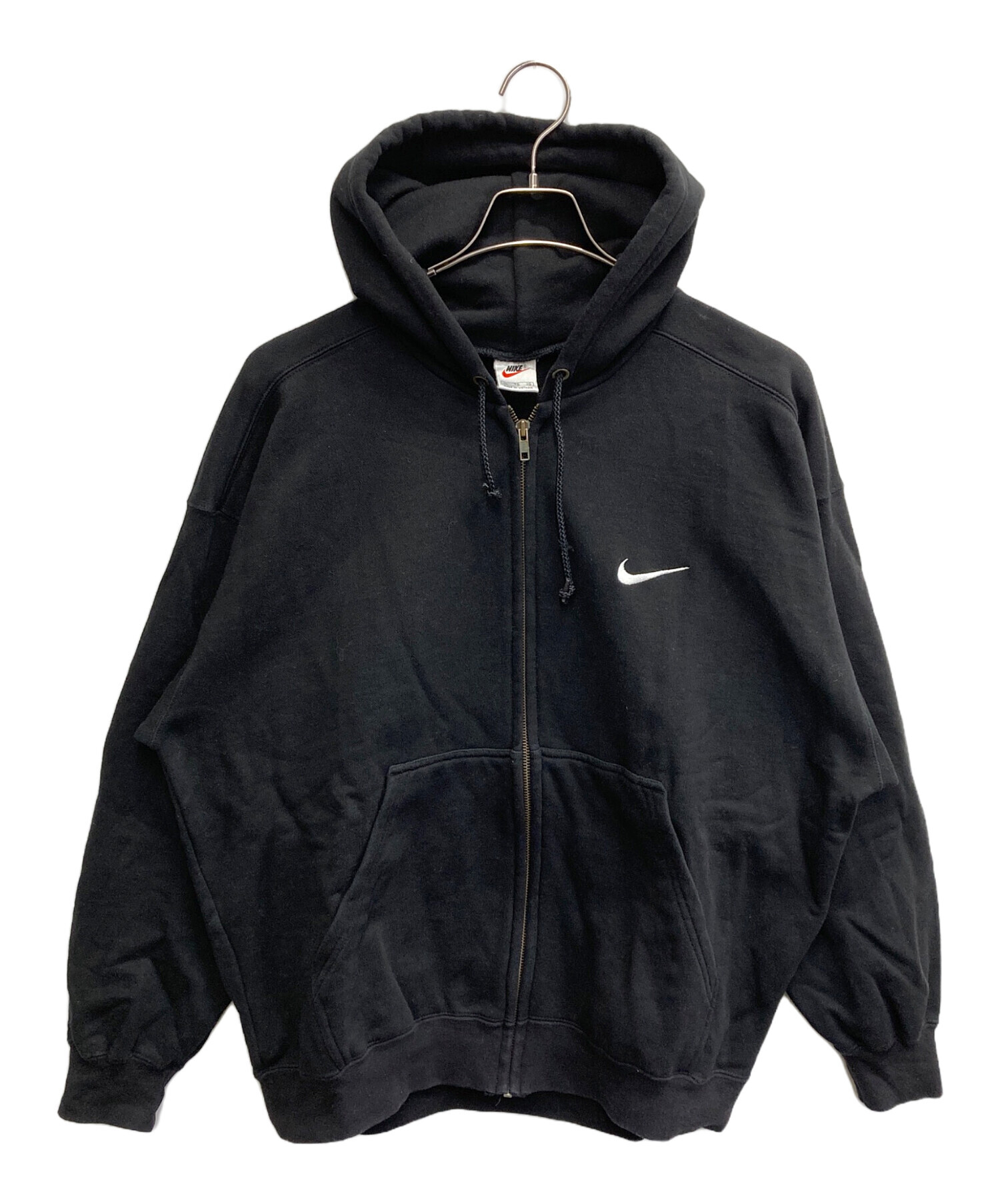 中古・古着通販】NIKE (ナイキ) 90s ジップアップフーディ― ブラック 