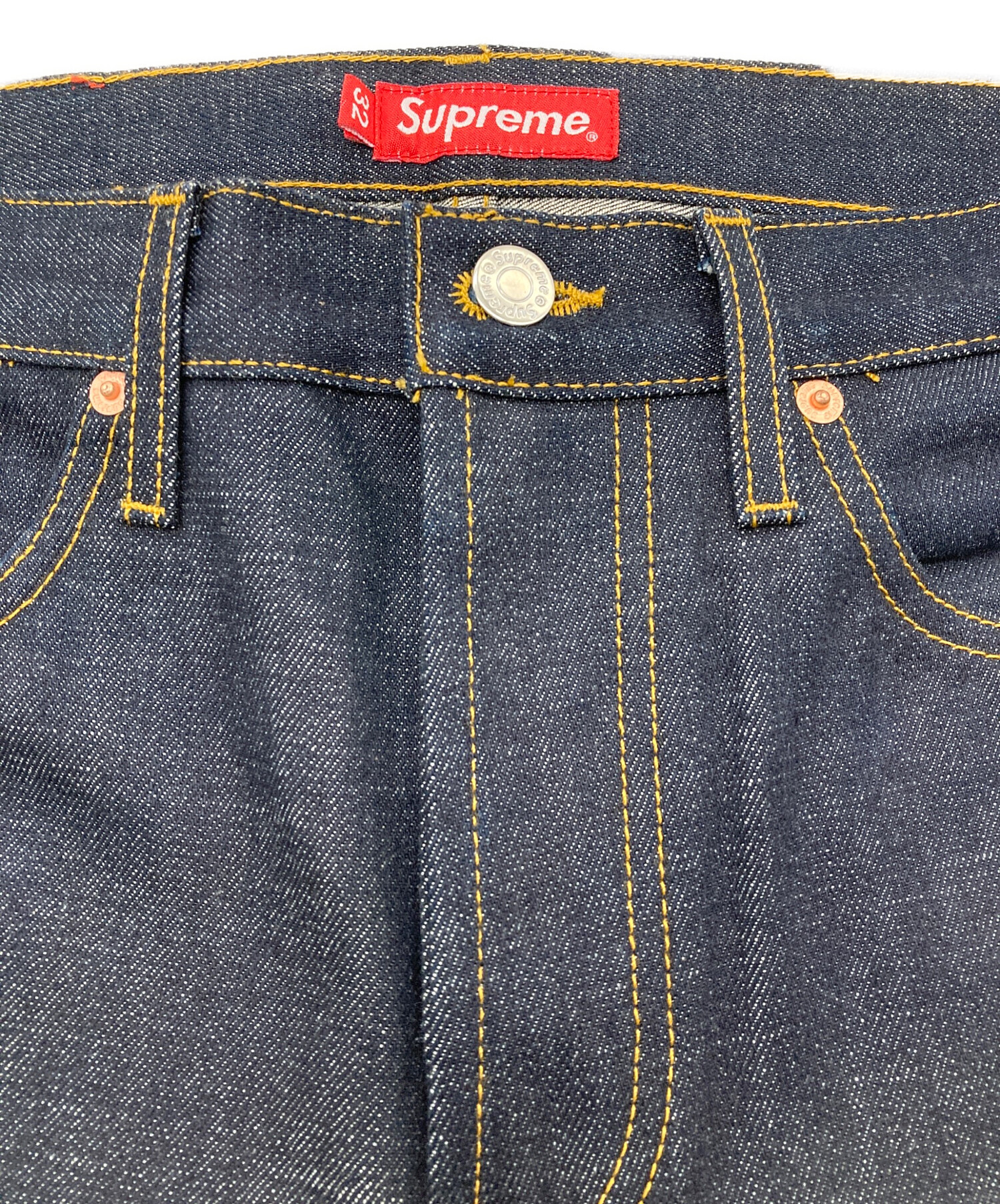中古・古着通販】SUPREME (シュプリーム) Rigid Slim Jeans インディゴ