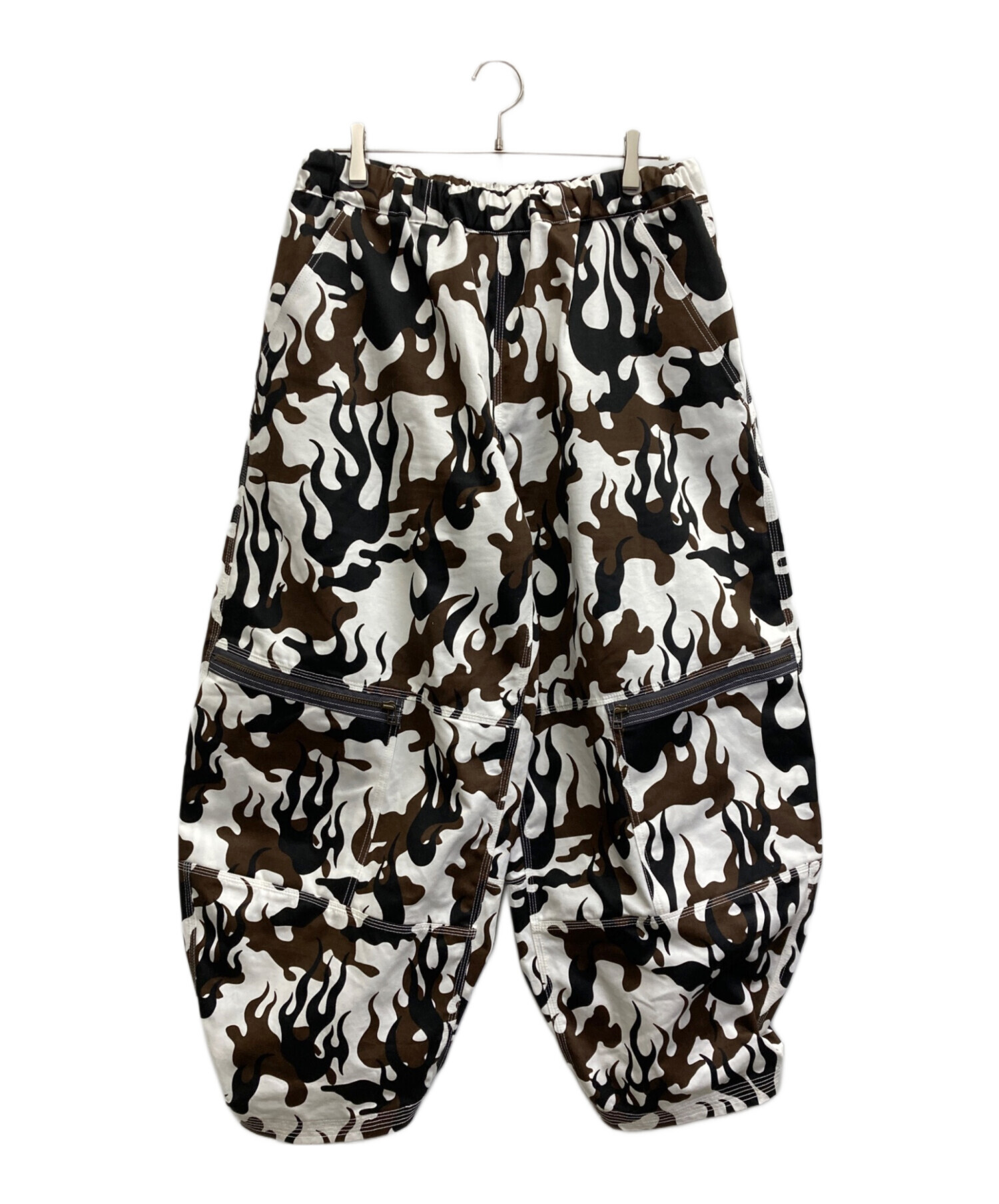 中古・古着通販】NAM (ナム) SHRINKED BAGGIES FIRECAMO ホワイト