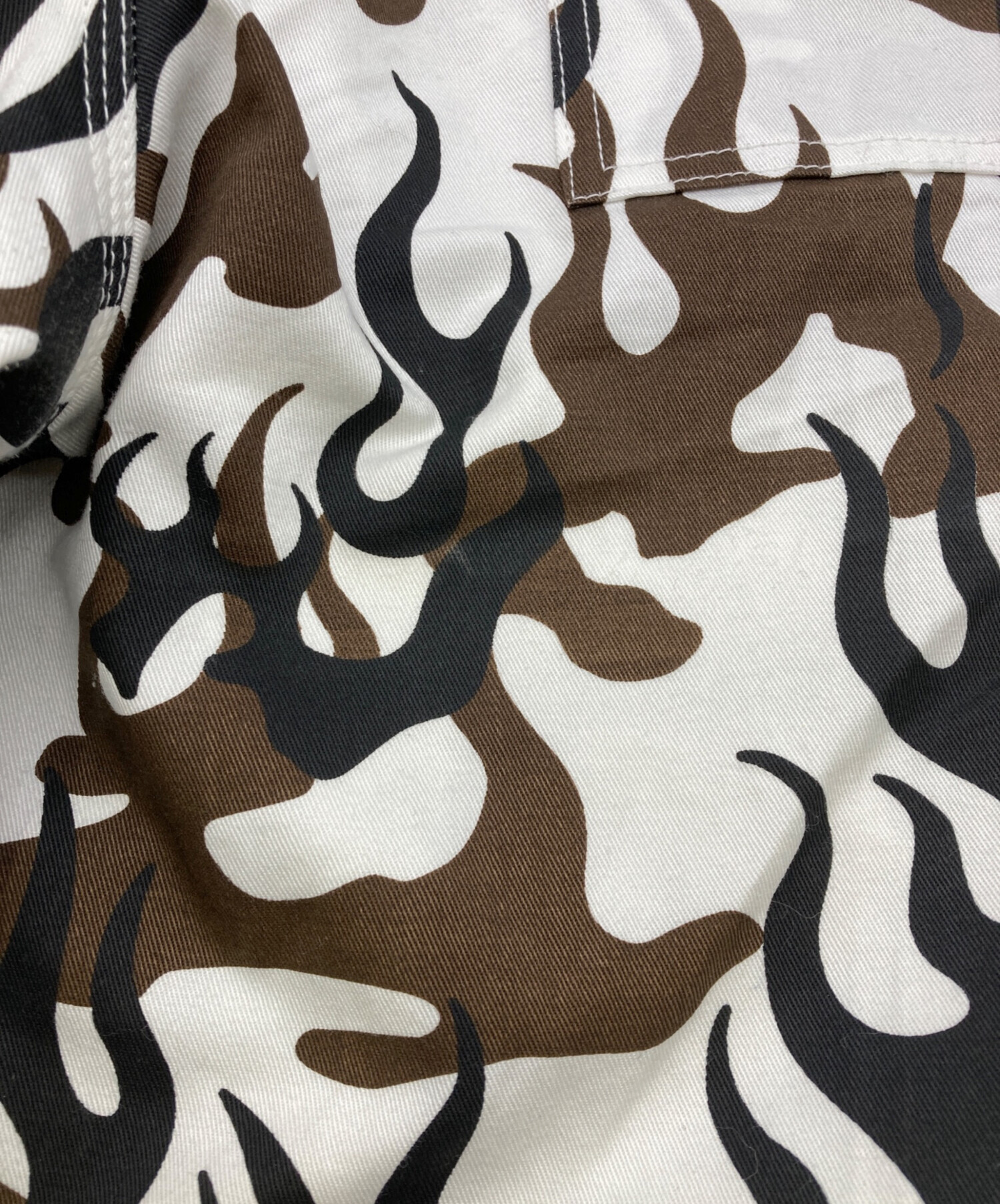 中古・古着通販】NAM (ナム) SHRINKED BAGGIES FIRECAMO ホワイト