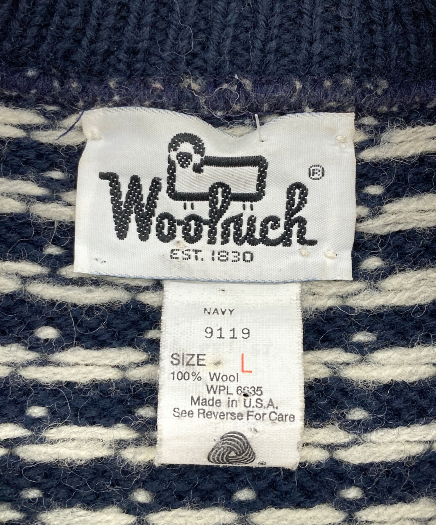 中古・古着通販】WOOLRICH (ウールリッチ) バーズアイニット【USA製