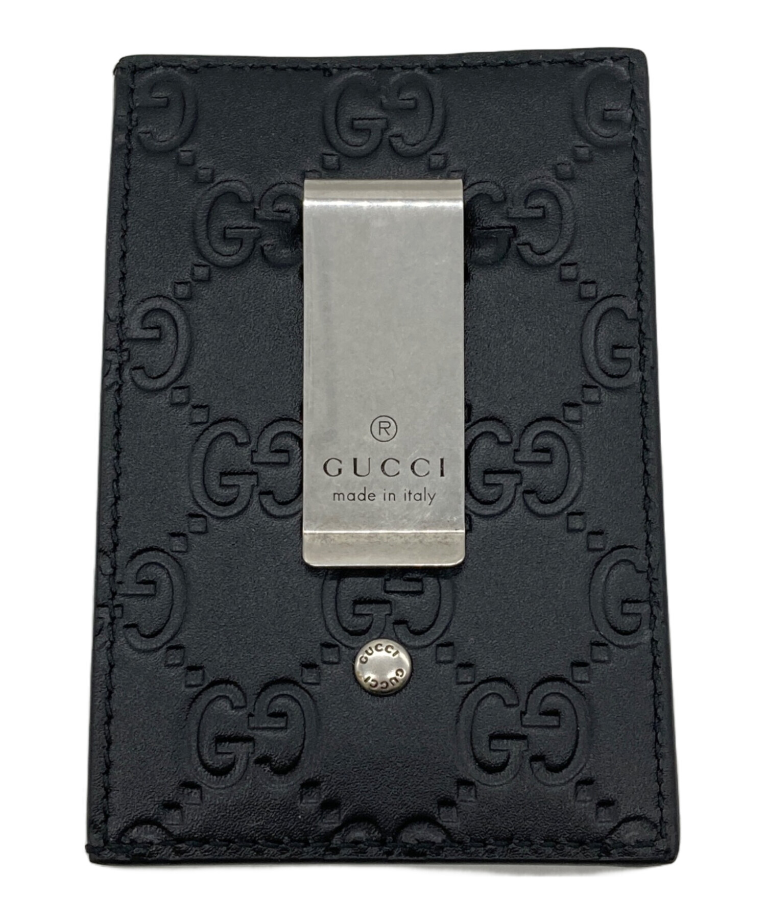 中古・古着通販】GUCCI (グッチ) GGエンブレム マネークリップ