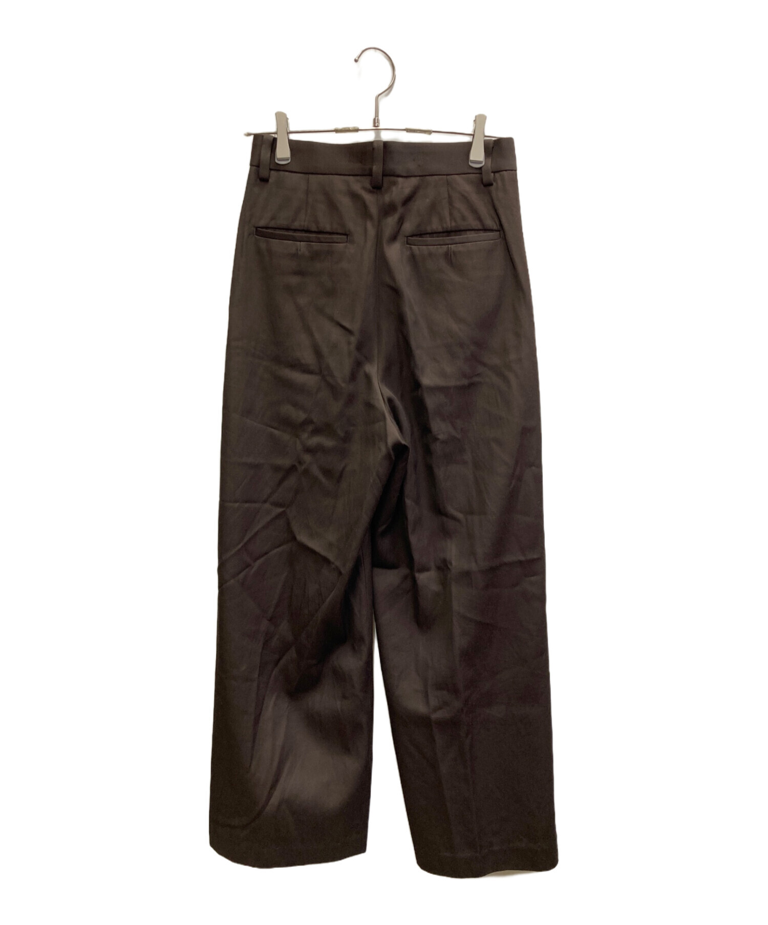 Plage R’IAM タックチノパンツ　リアム　プラージュ　ブラウン 中古・古着通販】R'IAM-Plage (リアムプラージュ) タックチノパンツ