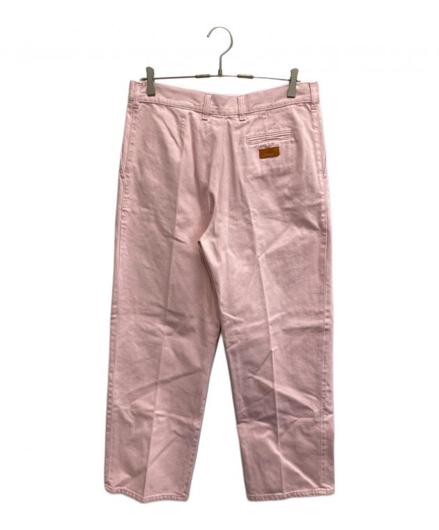 cristaseya クリスタセヤ　リネン　ヘリンボーンパンツ 中古・古着通販】CristaSeya (クリスタセヤ) PLEATED DENIM TROUSERS
