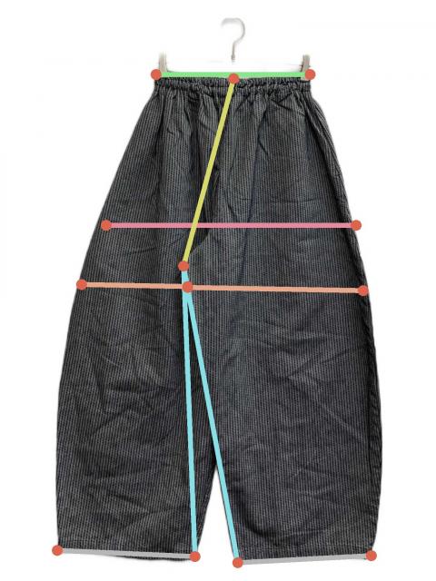 中古・古着通販】UZUIRO (ウズイロ) よろけ縞一本刺し子 バルーン