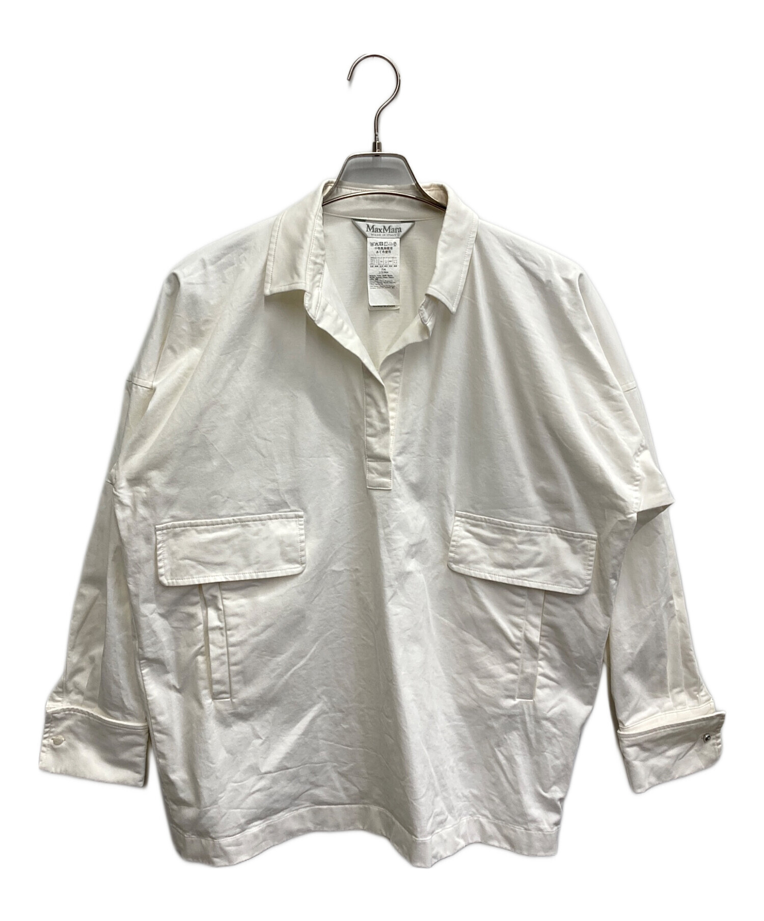 中古・古着通販】MaxMara (マックスマーラ) プルオーバーシャツ