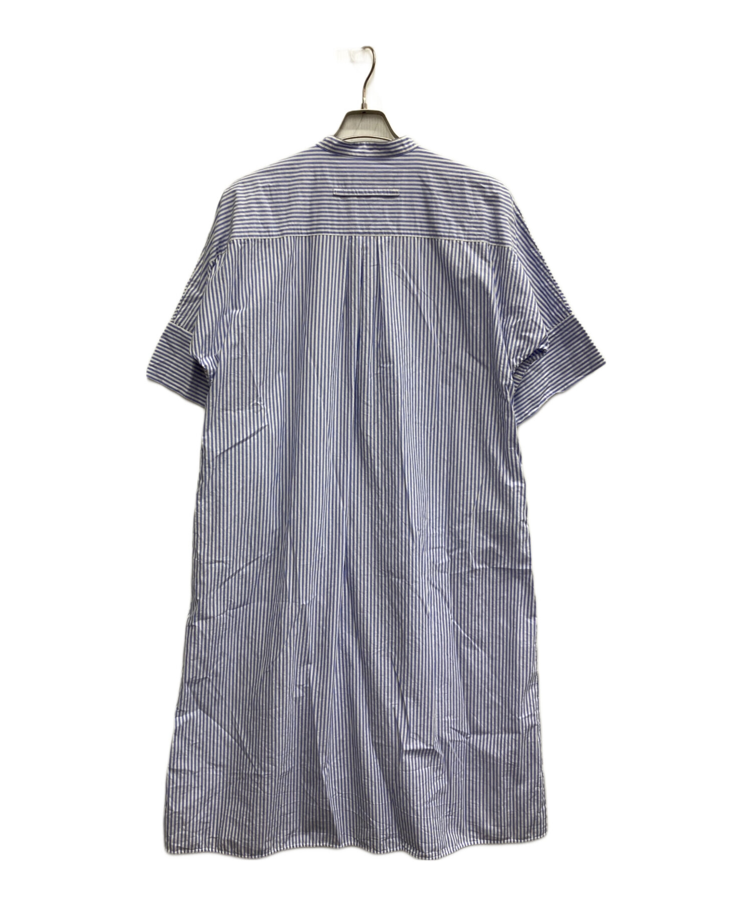 中古・古着通販】ticca (ティッカ) ノーカラーストライプシャツ