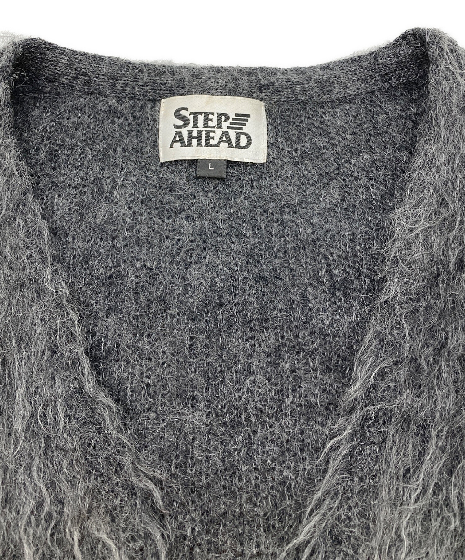 中古・古着通販】STEP AHEAD (ステップアヘッド) モヘア混カーディガン