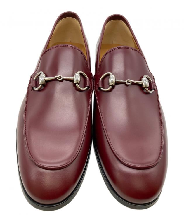 GUCCIホースビットローファー39E バーガンディー 中古・古着通販】GUCCI (グッチ) ホースビット ローファー バー