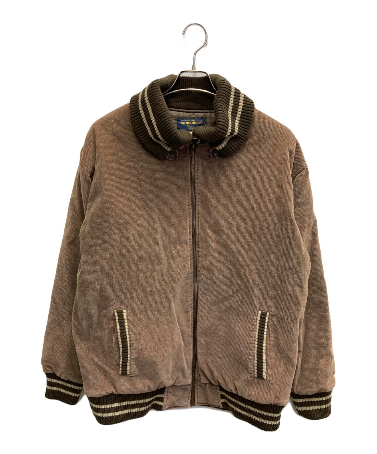 中古・古着通販】WOOLRICH (ウールリッチ) ブルゾン ブラウン サイズ:L 