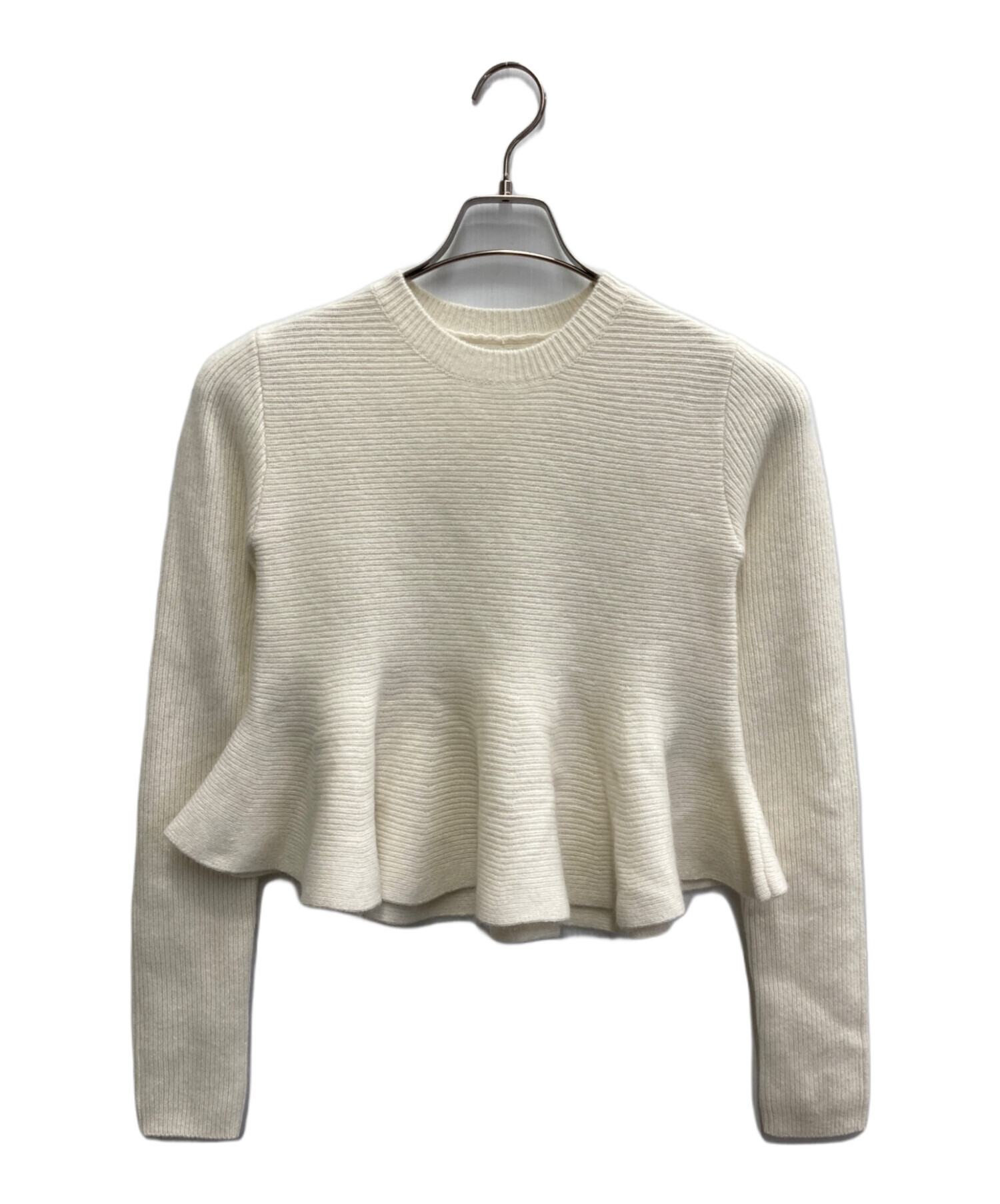 中古・古着通販】anuans (アニュアンス) ペプラムショートニット