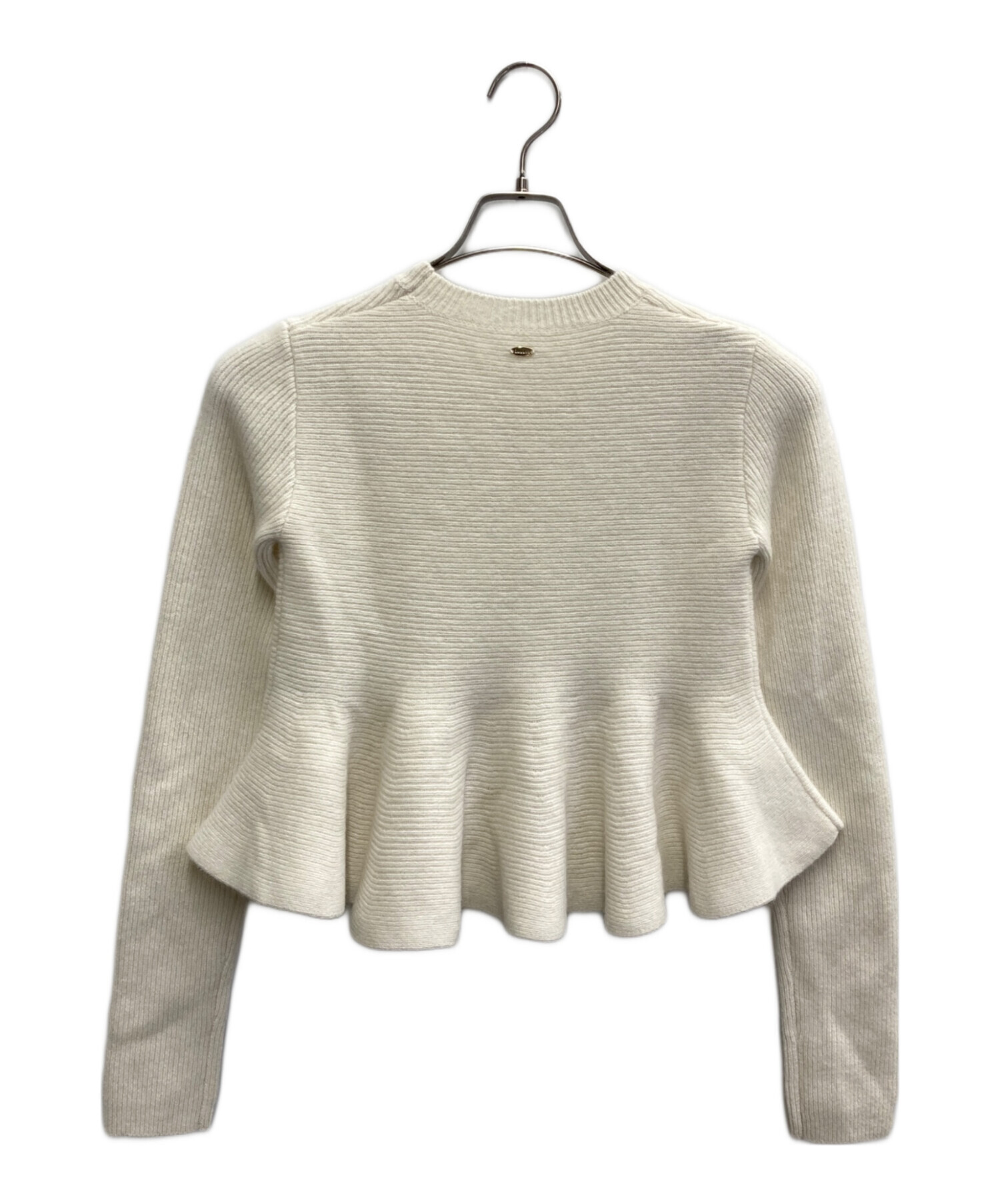 中古・古着通販】anuans (アニュアンス) ペプラムショートニット