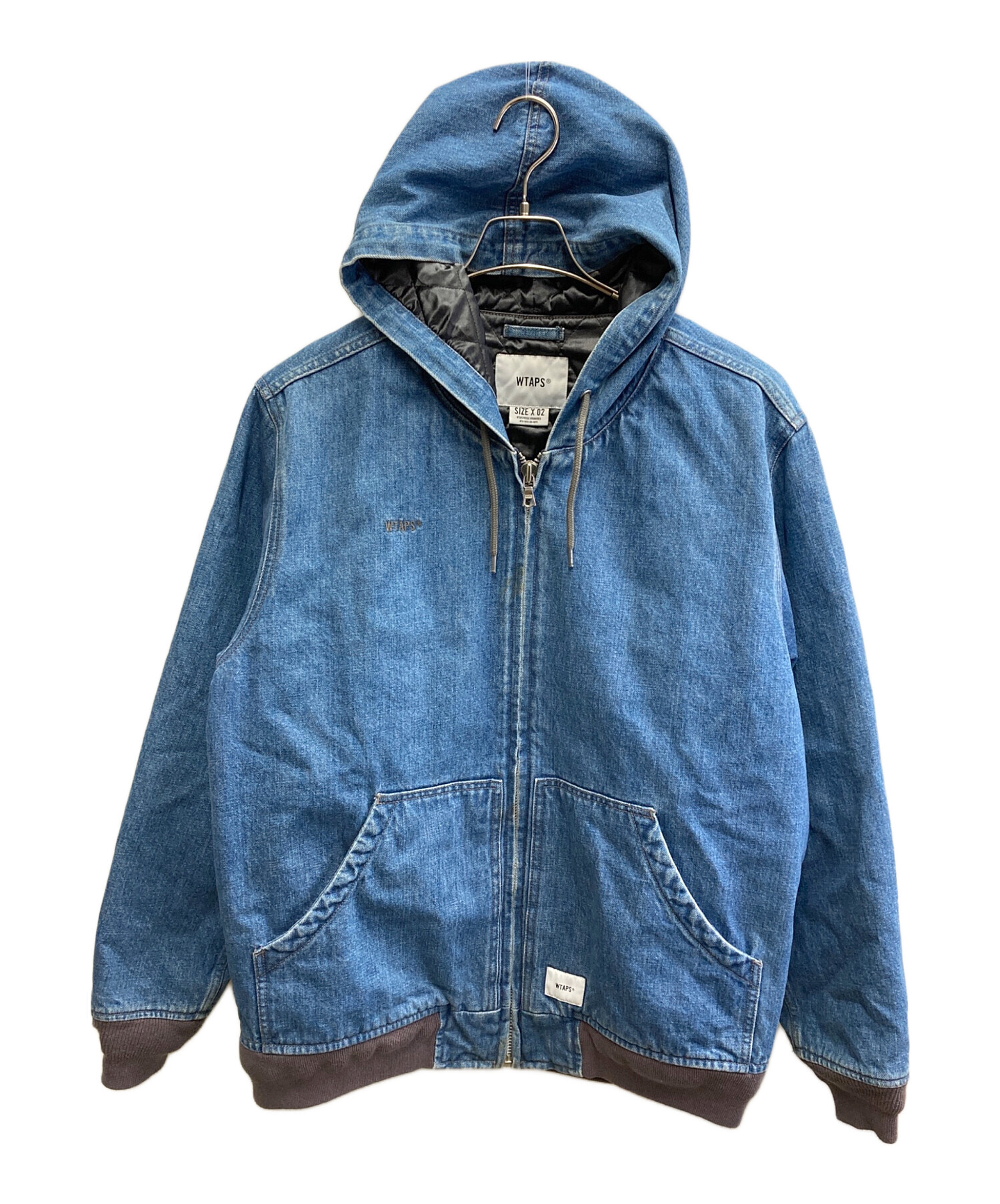 ダブルタップス　22aw　デニムボンバージャケット　インディゴ　サイズ2。 中古・古着通販】WTAPS (ダブルタップス) VICE JACKET COTTON DENIM