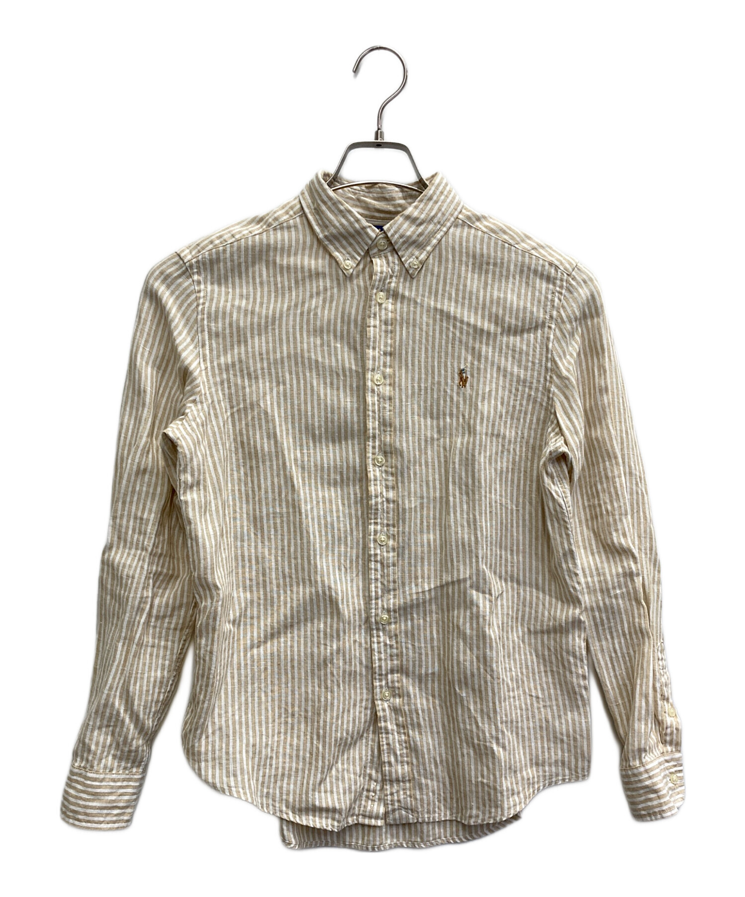 Polo Ralph Lauren カジュアルシャツ XS ベージュ 【古着】【中古】【送料無料】 Polo Ralph Lauren（ポロラルフローレン）カジュアルシャツ 白 サイズ