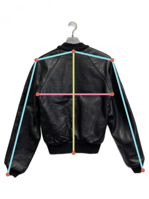 中古・古着通販】VANSON (バンソン) TJ 切替シングル レザーブルゾン