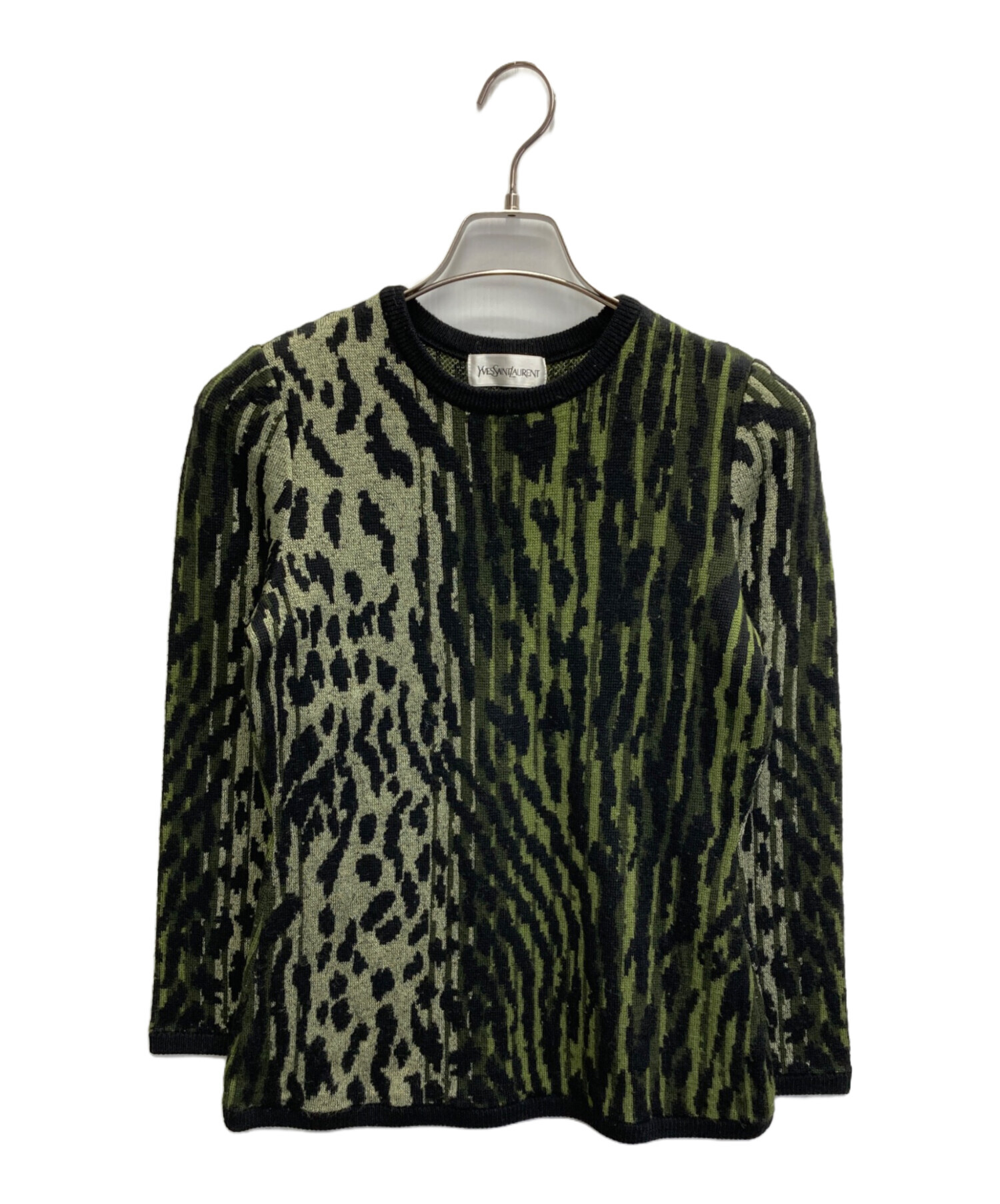 中古・古着通販】Yves Saint Laurent (イヴサンローラン) 総柄ニット