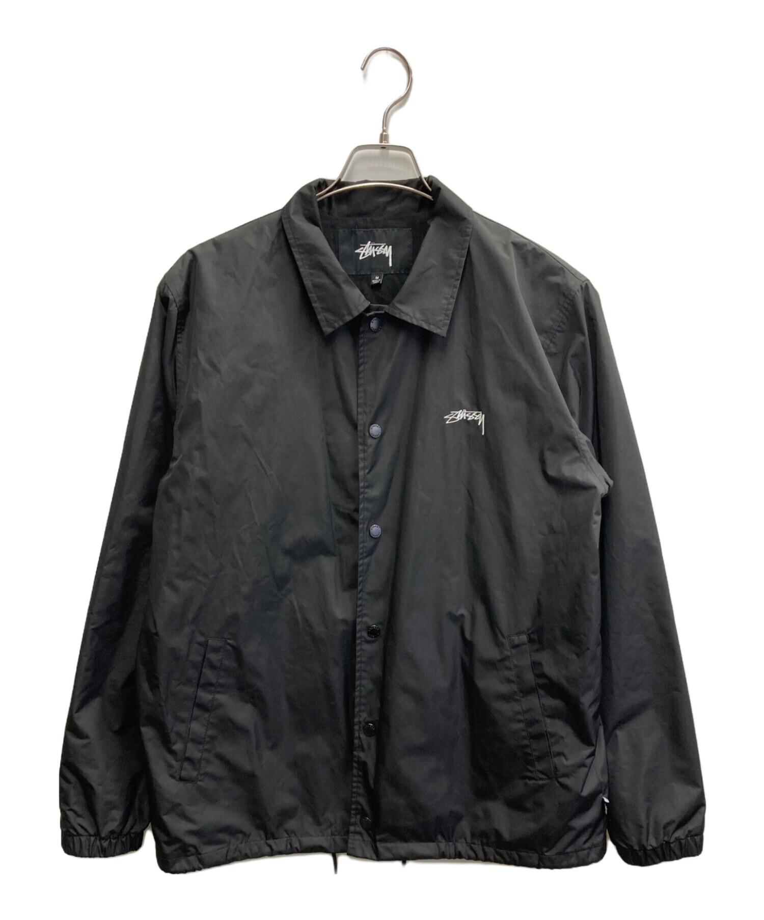 中古・古着通販】stussy (ステューシー) コーチジャケット ブラック 
