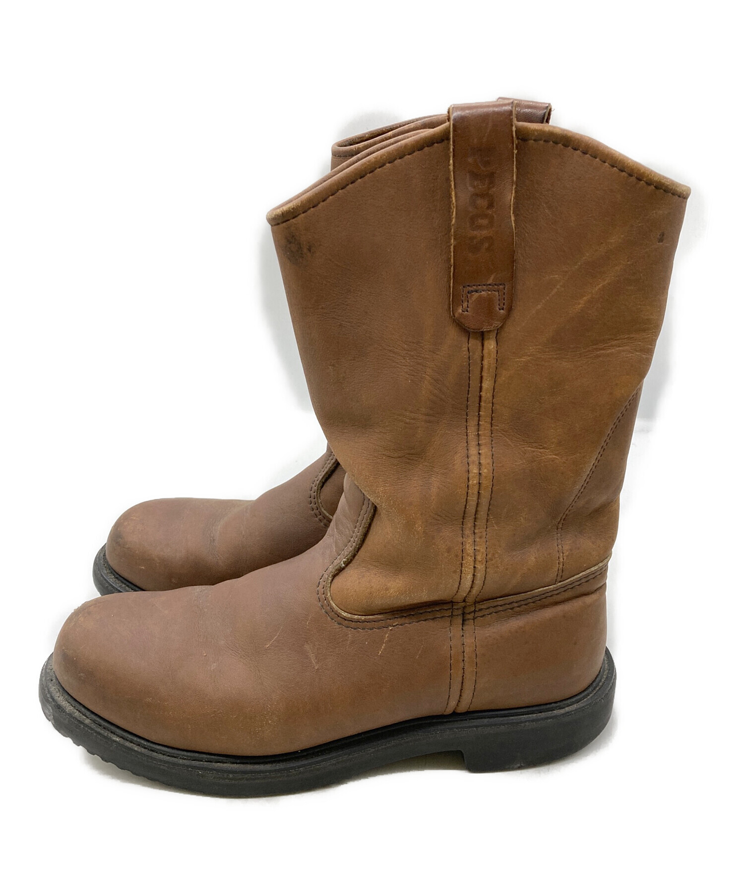 REDWING レッドウィング ペコス ブーツ 9D 27cm 羽プリントタグ 中古