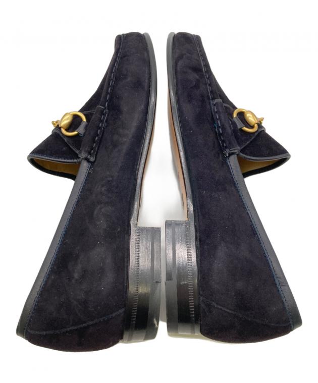 中古・古着通販】GUCCI (グッチ) OLDホースビットスエードローファー