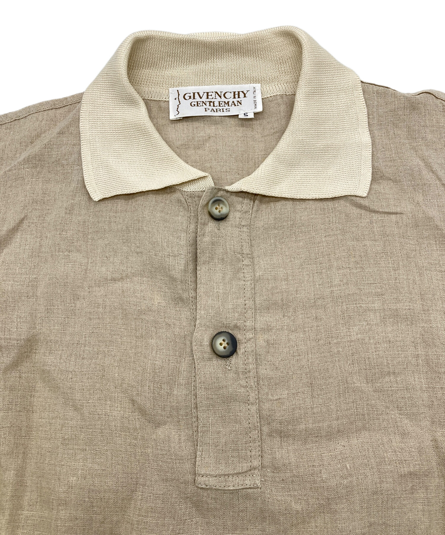 中古・古着通販】GIVENCHY (ジバンシィ) 70s半袖リネンシャツ 