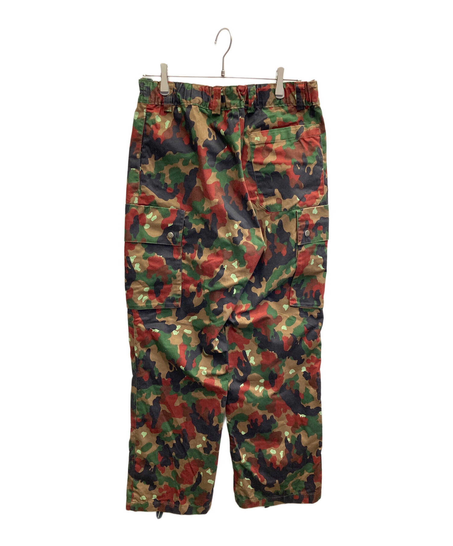 SwissArmy スイス軍 コンバットパンツ　本物 アルペンカモフラ 80s〜 Swiss Army スイス軍 実物 アルペンカモ カーゴ フィールド