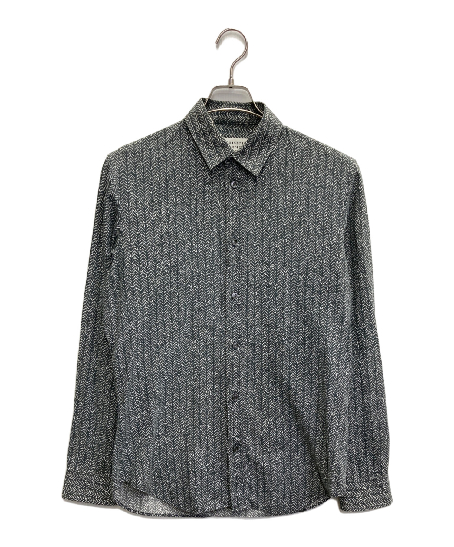 中古・古着通販】Maison Margiela (メゾンマルジェラ) 柄シャツ グレー