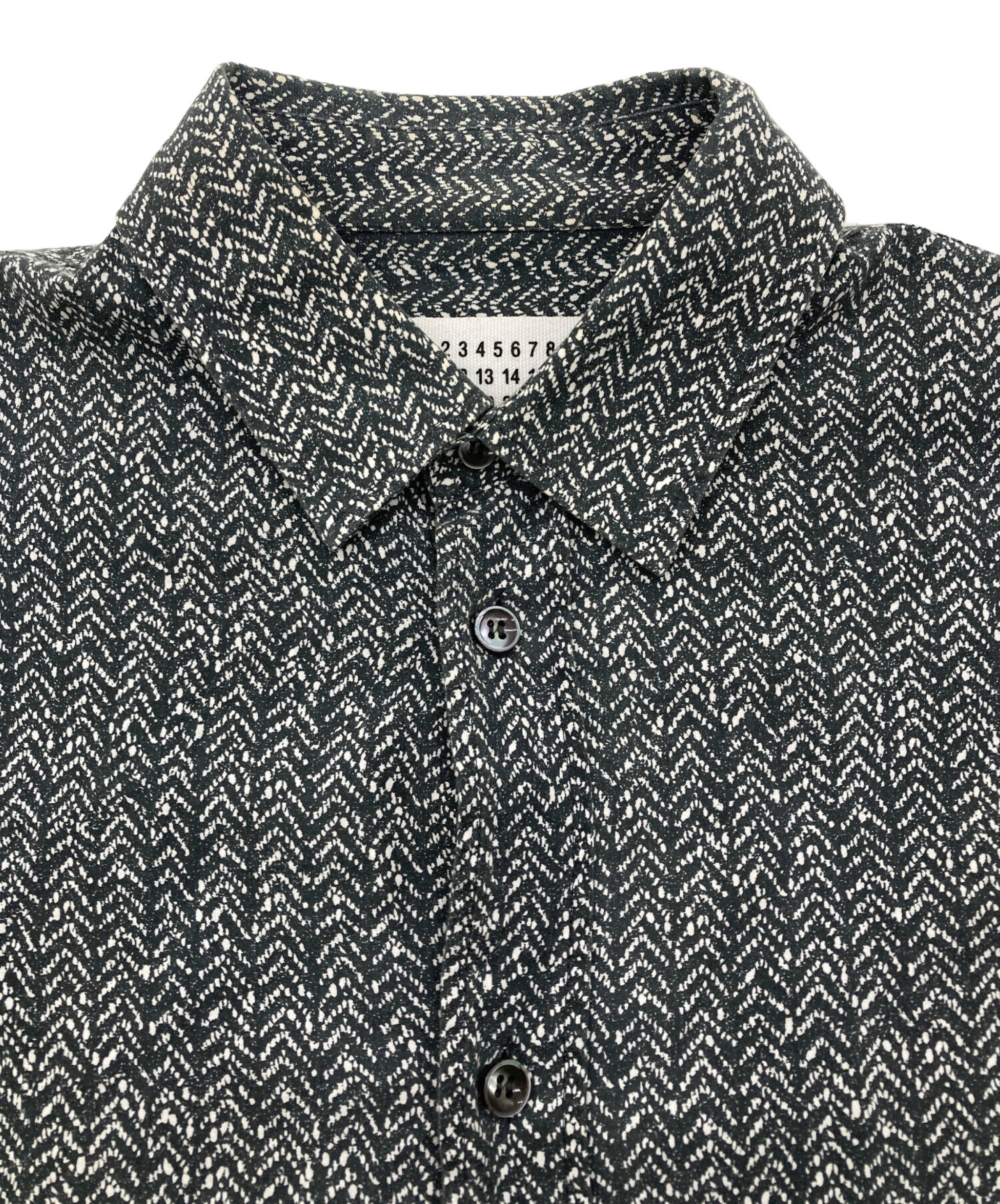 中古・古着通販】Maison Margiela (メゾンマルジェラ) 柄シャツ グレー