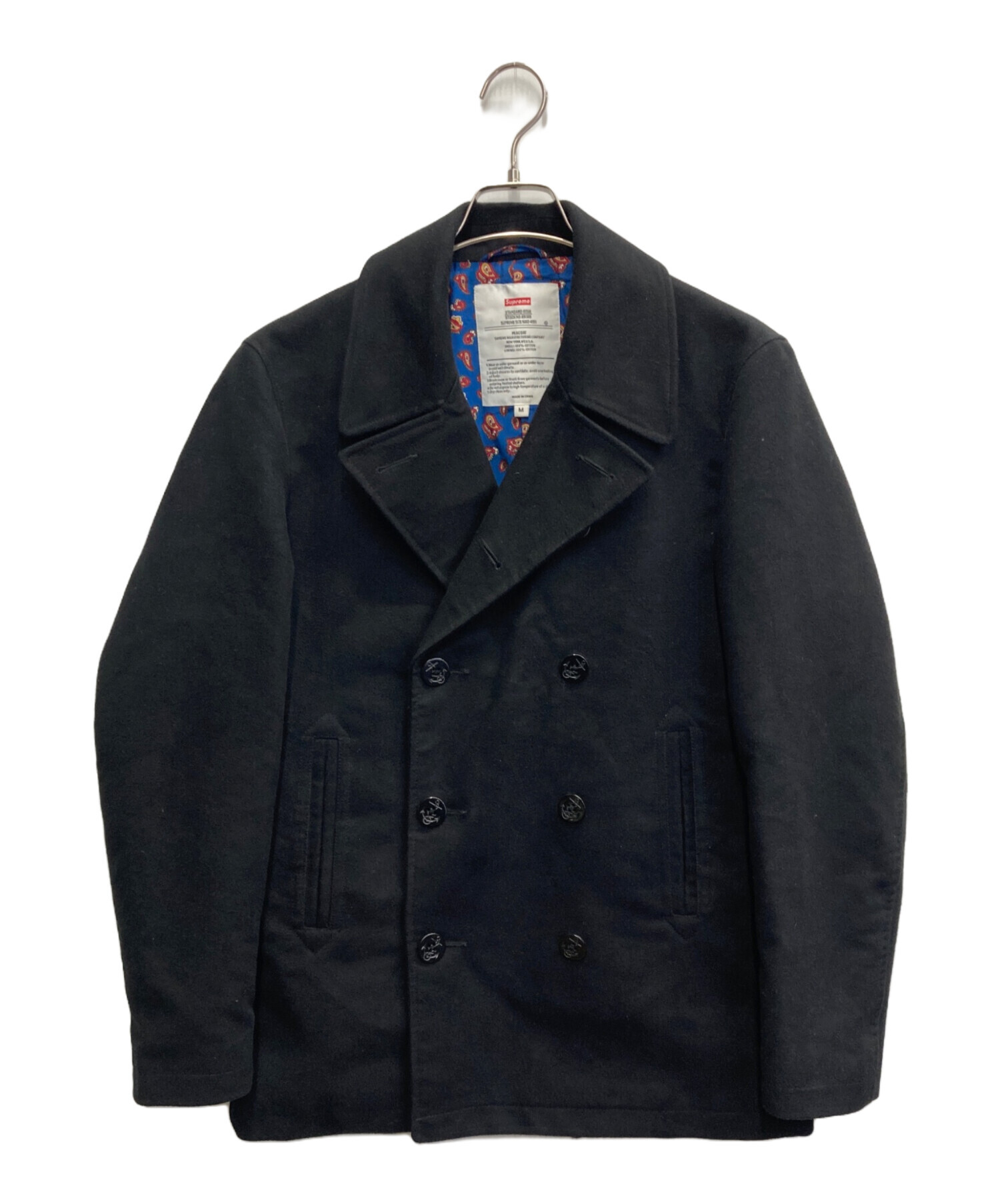 中古・古着通販】SUPREME (シュプリーム) Peacoat/11FW ブラック 