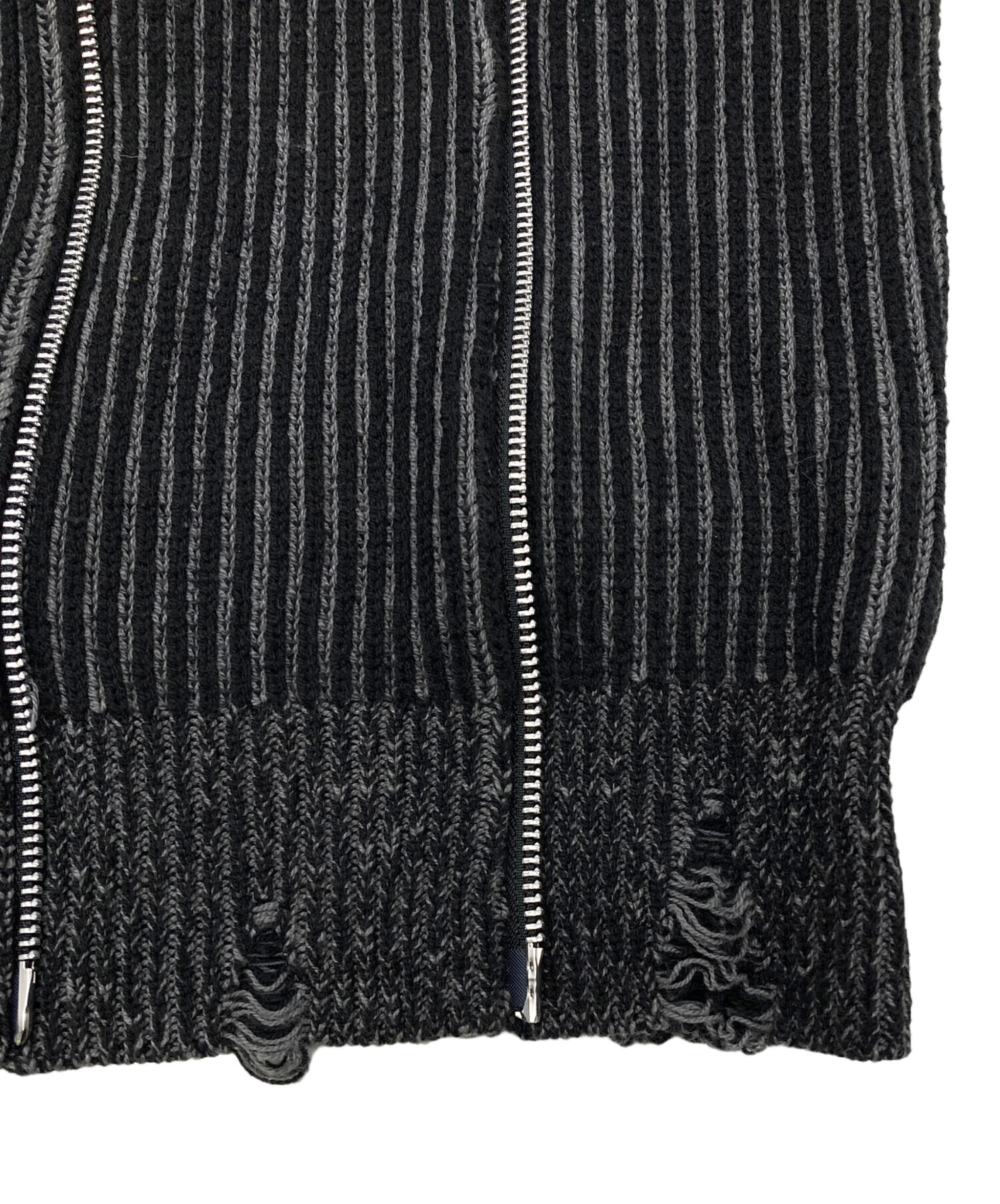 Jent Louis ニット 中古・古着通販】jent louis (ジェントルイス) Zip V-neck Knit Tops