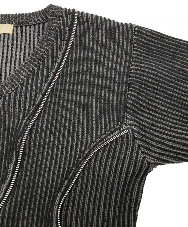 中古・古着通販】jent louis (ジェントルイス) Zip V-neck Knit Tops