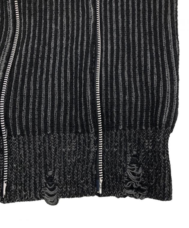 中古・古着通販】jent louis (ジェントルイス) Zip V-neck Knit Tops