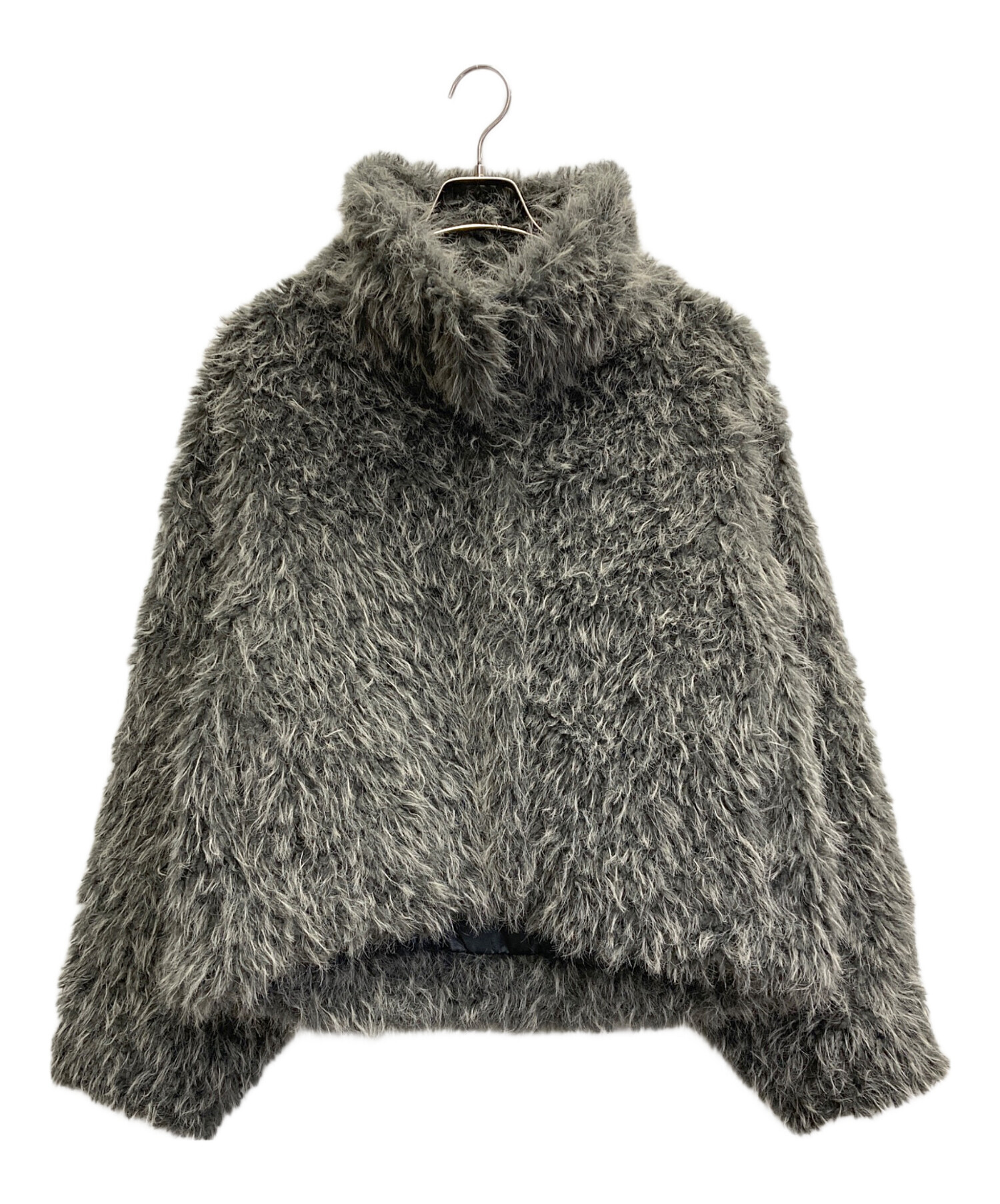 knuth marf shaggy collar coat グレー 中古・古着通販】Knuth Marf (クヌースマーフ) shaggy stand collar
