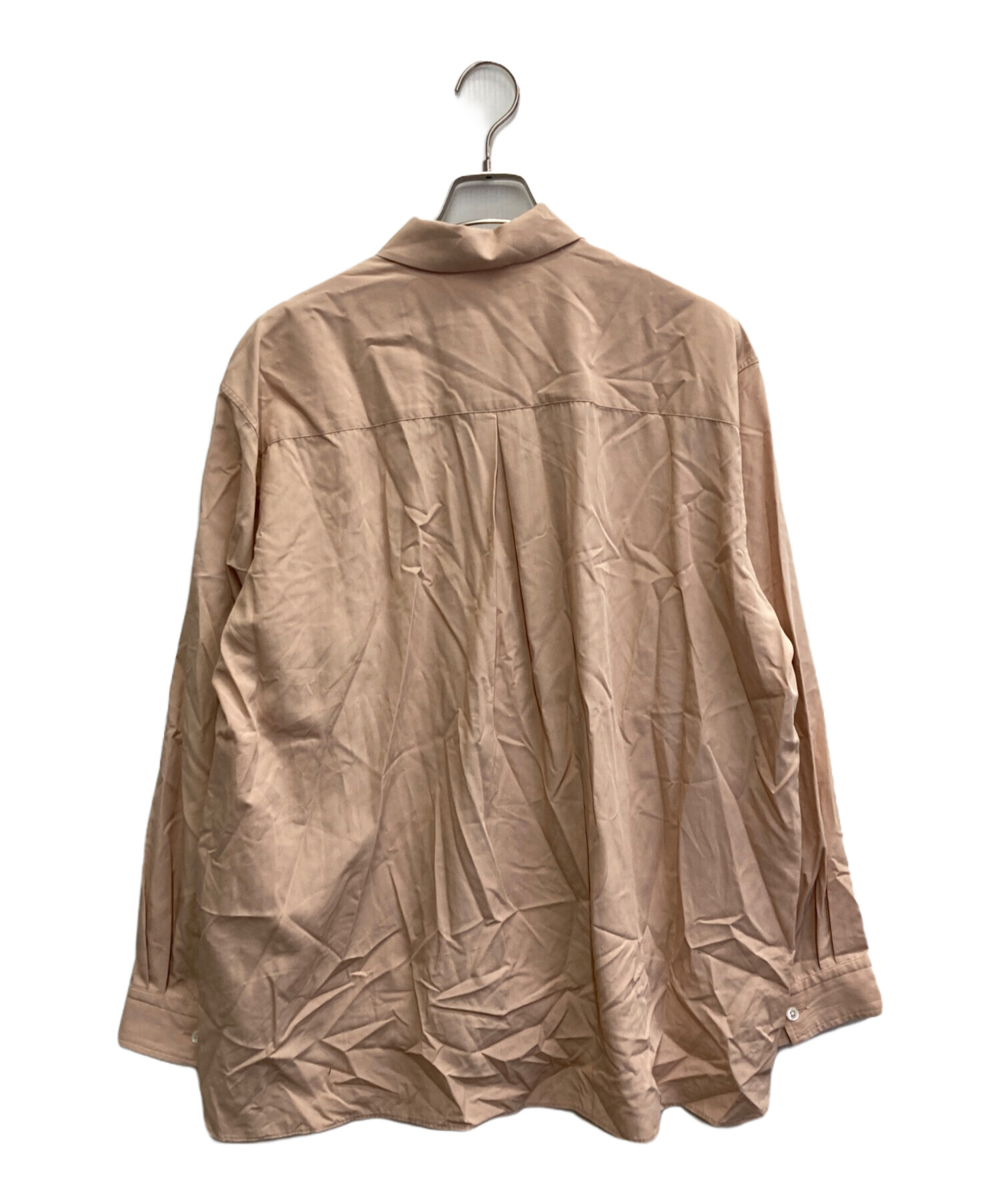 POLYPLOID ベージュ 長袖シャツブルゾン　サイズ3 中古・古着通販】POLYPLOID (ポリプロイド) LONG SLEEVE CAMP COLLAR
