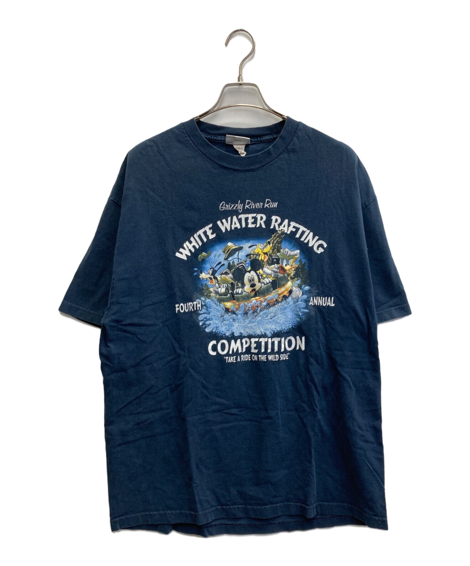 中古・古着通販】DISNEY (ディズニー) 00s プリントTシャツ ネイビー