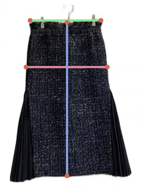 中古・古着通販】sacai (サカイ) ミックスツイード プリーツロング