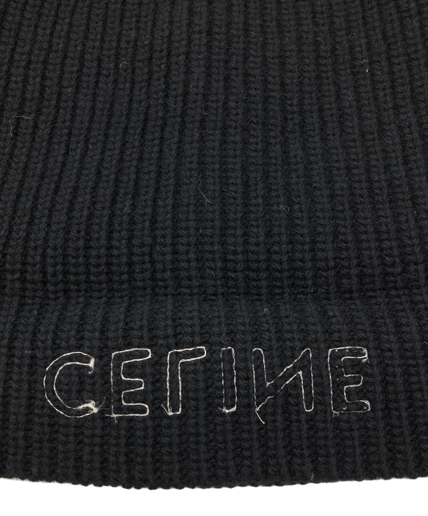 中古・古着通販】CELINE (セリーヌ) エンブロイダリーニット帽