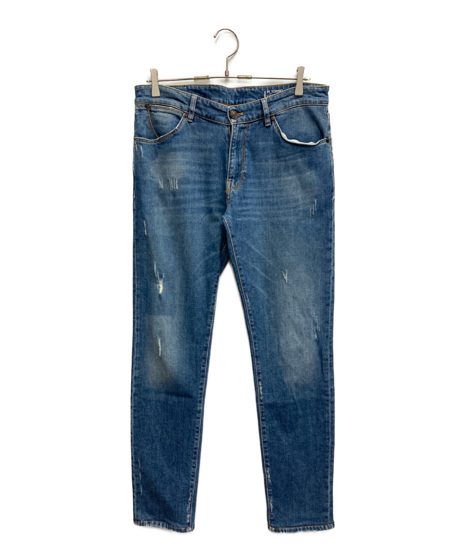 美品PT TORINO SWING デニムジーンズ 34サイズ 中古・古着通販】PT TORINO (ピーティートリノ) SWING ダメージ加工