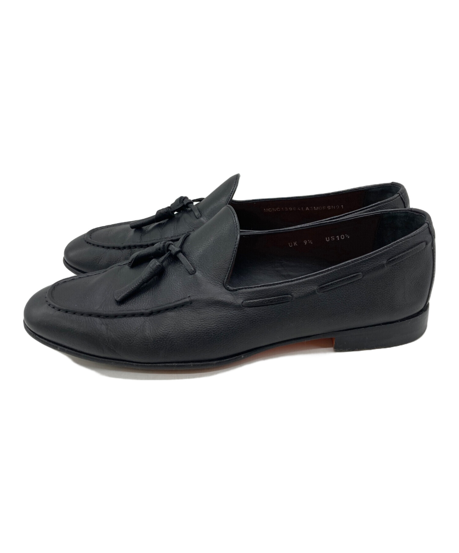 【新品未使用】Santoni（サントーニ）タッセルローファー　250418-5T  イタリアの高級ブランド 　ブラウン Santoni（サントーニ）タッセルデザイン/スエードローファー/ダーク