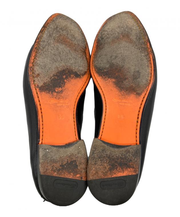 【新品未使用】Santoni（サントーニ）タッセルローファー　250418-5T  イタリアの高級ブランド 　ブラウン Santoni（サントーニ）タッセルデザイン/スエードローファー/ダーク
