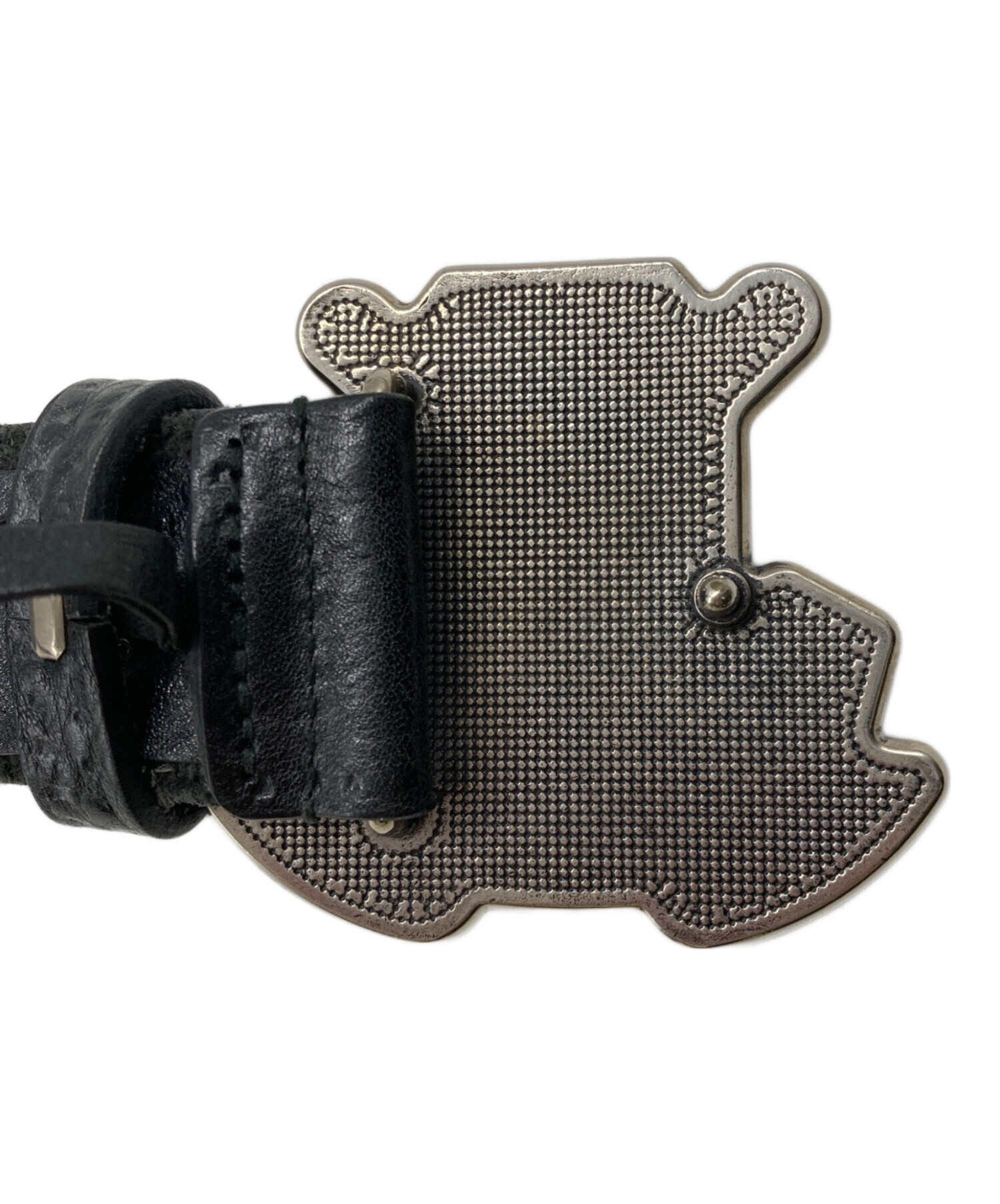 【未使用に近い】GUCCI ブラック　フラップ　スナップ　ボタン　ベルト　Gロゴ 中古・古着通販】GUCCI (グッチ) Gロゴ バックル ベルト ブラック